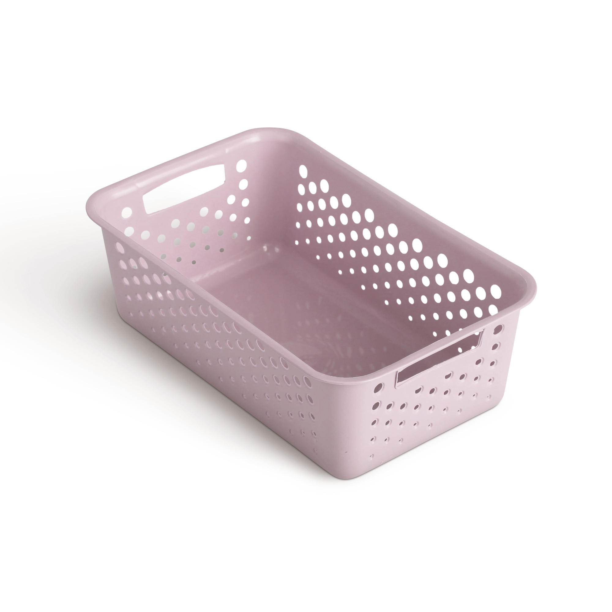 AUFBEWAHRUNGSKORB Rosa 25x16 cm - 1er Pack - Rosa, Kunststoff (16/8/25cm) - ProHome