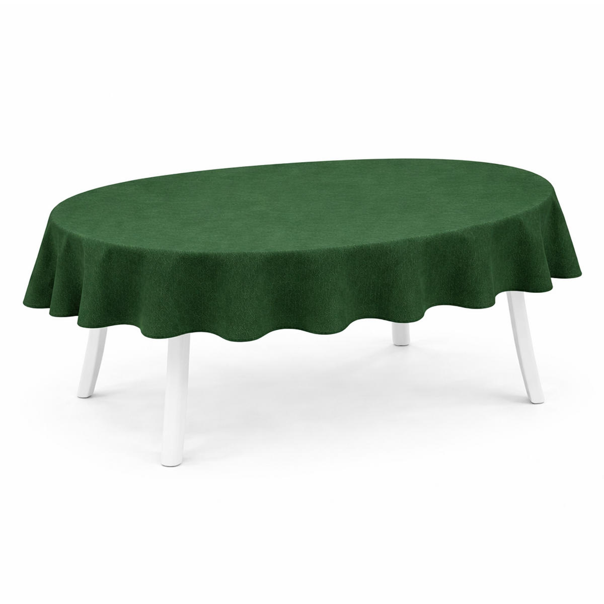 TISCHDECKE Garten Weichschaum 140x180cm - Dunkelgrün - Dunkelgrün, Kunststoff (180/140cm) - Bestlivings