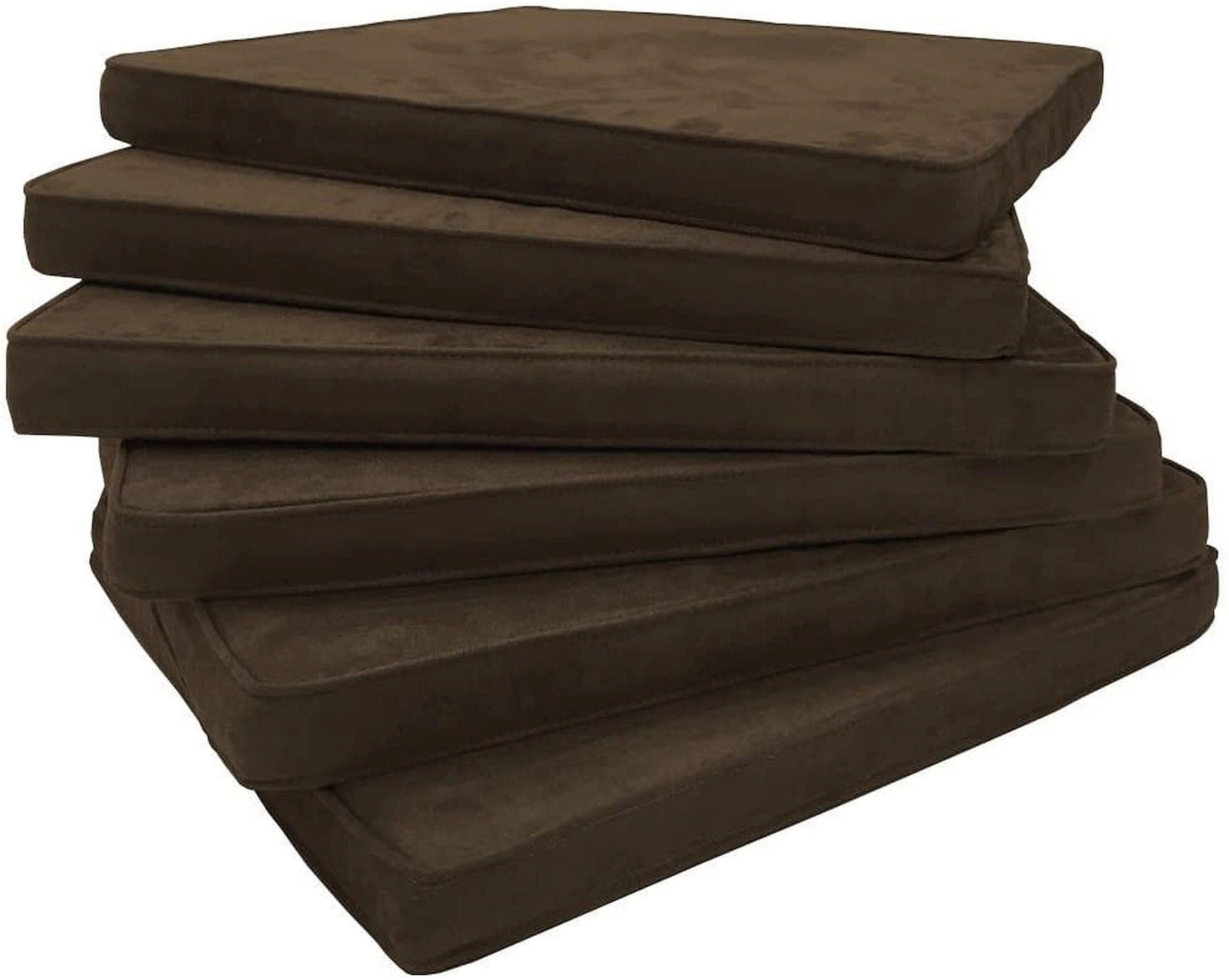 SITZKISSEN Larissa MFdb 6 Set - Dunkelbraun, Textil (42/46/4cm) - Sedex