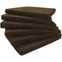 SITZKISSEN Larissa MFdb 6 Set - Dunkelbraun, Textil (42/46/4cm) - Sedex