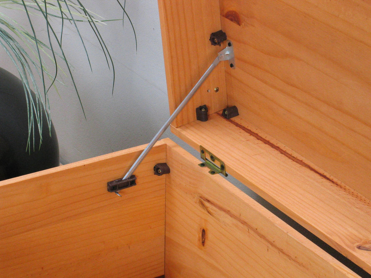 TRUHE Holz - Naturfarben, Holz (92/46/52cm) - ebuy24