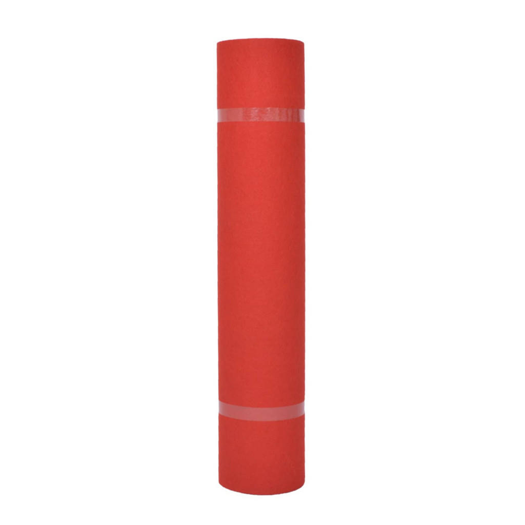 TEPPICH Uni Rot 1/24 M Stoff - Rot, Textil (100/2400cm) - vidaXL