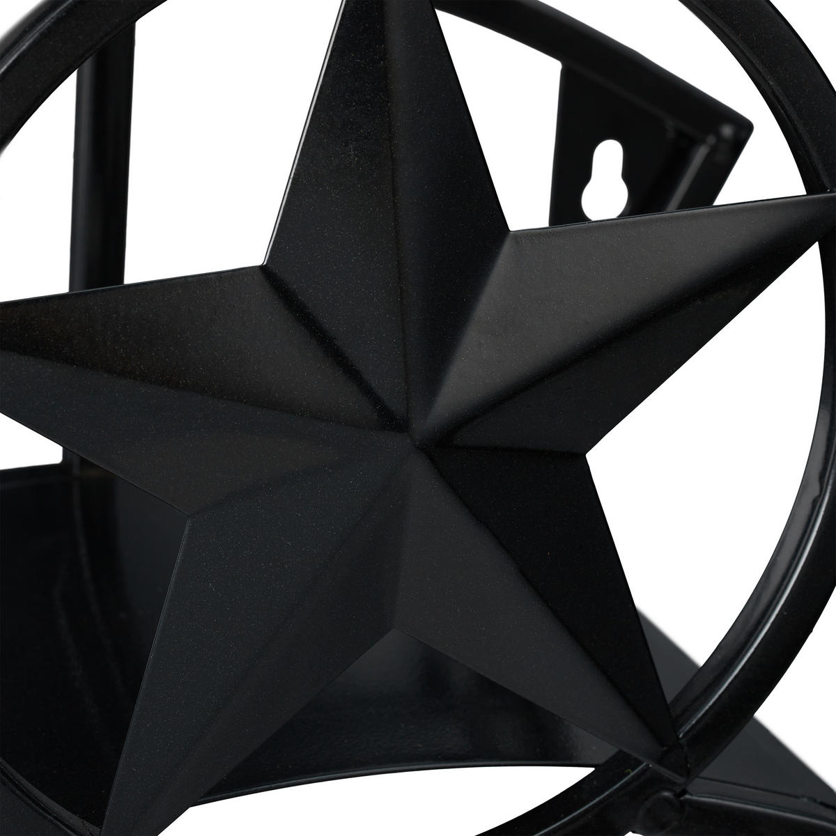 SCHLAUCHHALTER - Schwarz, Metall (30.5/20/18.5cm) - Relaxdays