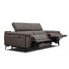 RELAXSOFA MATERA 3-Sitzer mit 2 Relaxfunktionen, braun - Schwarz/Braun, Holzwerkstoff/Textil (212/82/103cm) - Courtois Laville