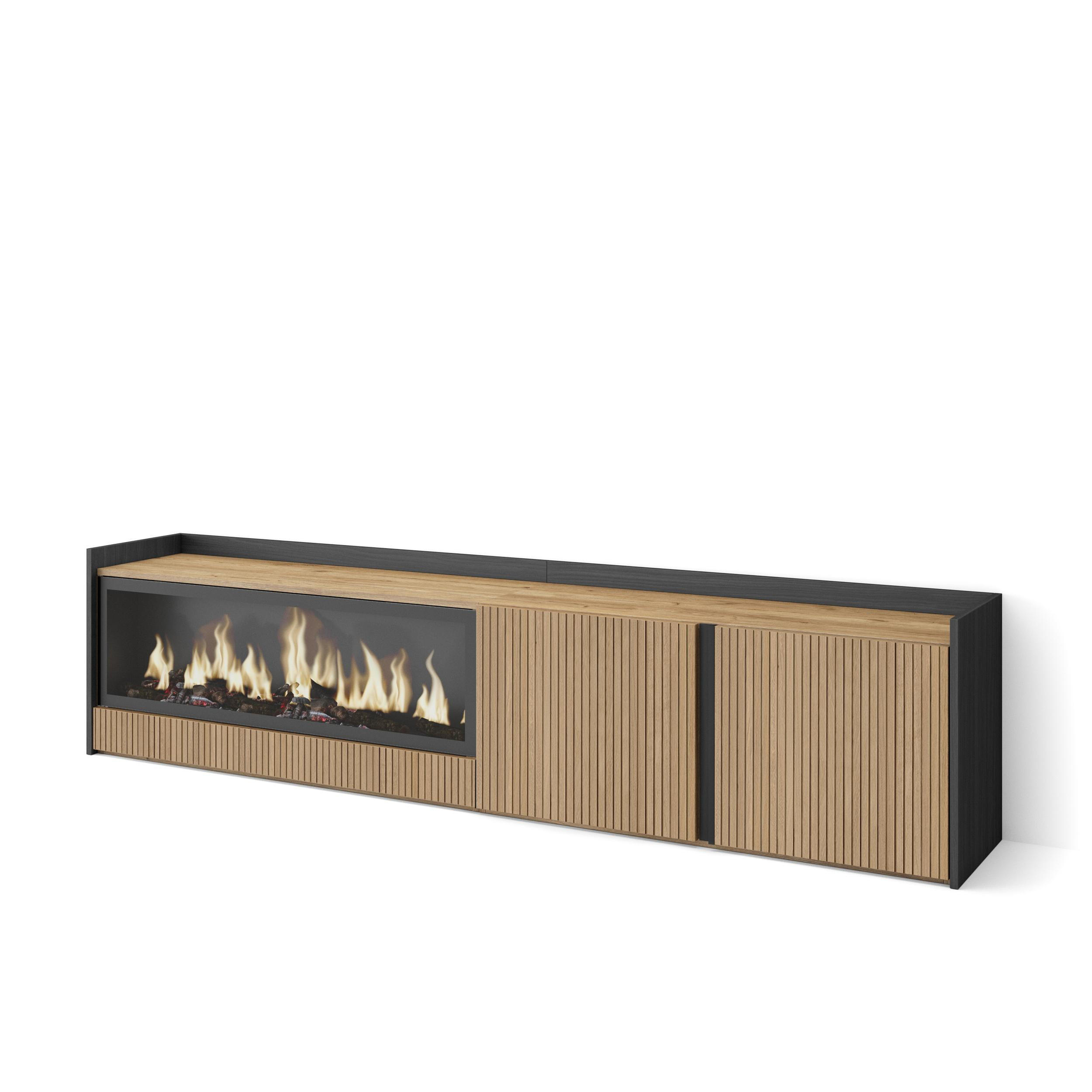 Skraut Home Lowboard, Eiche 212x50x35 cm