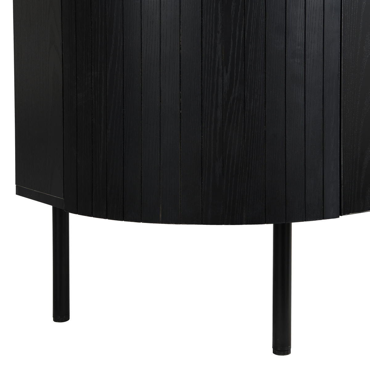 SIDEBOARD mit praktischem Stauraum - Schwarz, Holzwerkstoff (145/78/43cm) - Urban Meuble
