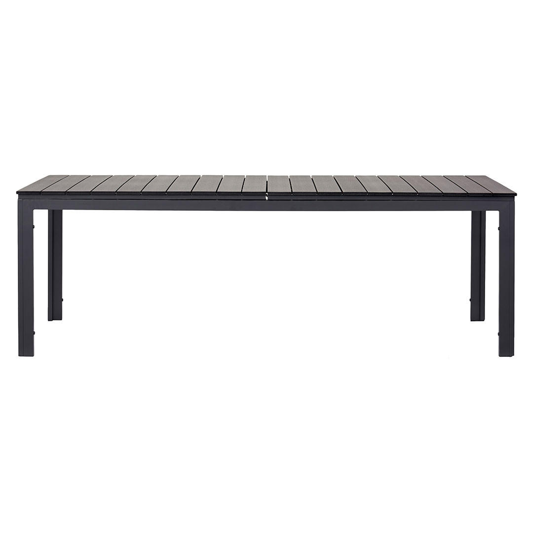 GARTENTISCH Willy Schwarz 230/95/76 cm - Schwarz, Metall (95/230/76cm) - ebuy24