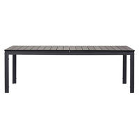 GARTENTISCH Willy Schwarz 230/95/76 cm - Schwarz, Metall (95/230/76cm) - ebuy24