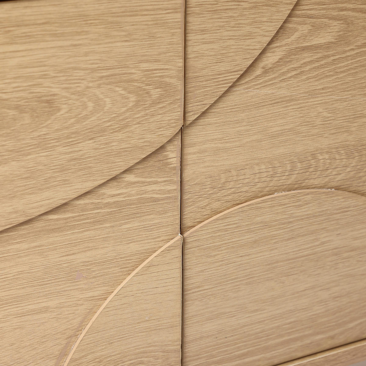 TV Lowboard Holz 160 cm - Eichefarben, Holzwerkstoff (150/48/40cm) - Hometopia