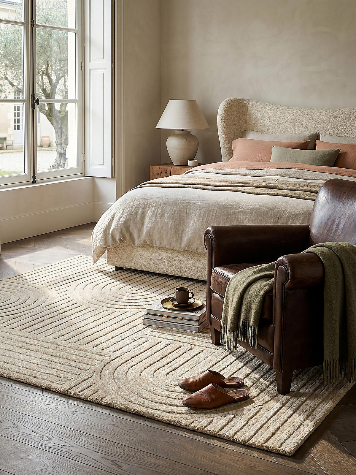 TEPPICH aus Wolle LEVEN in Natur, geometrisch, 160 x 230 cm - Beige, Textil (230/160cm) - KADIMA DESIGN