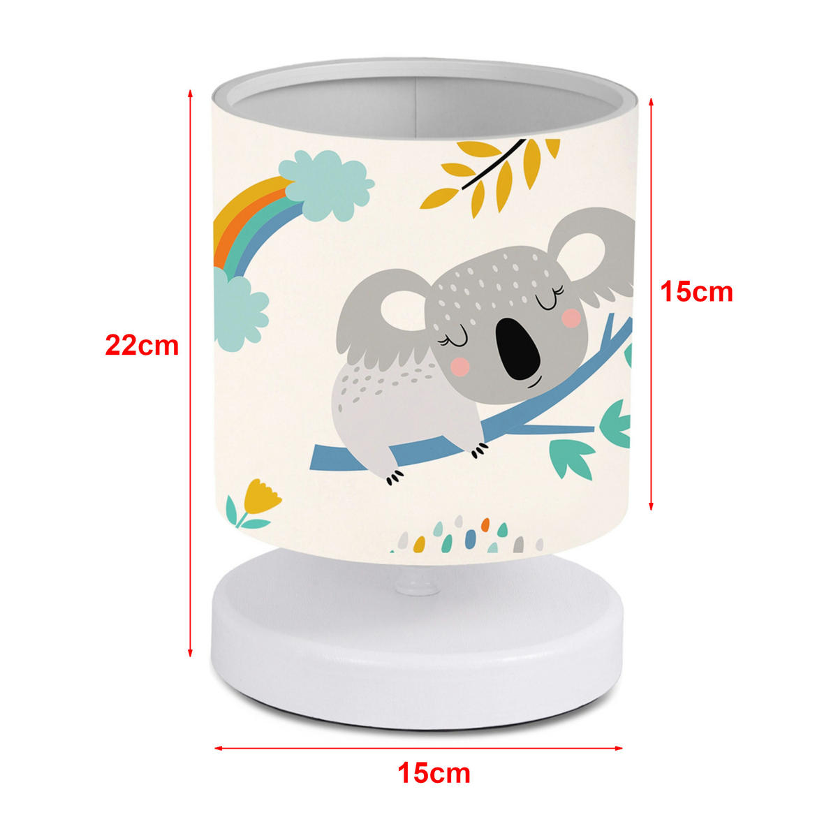 TISCHLEUCHTE Maidstone - Grau, Kunststoff (15/15/22cm) - lux.pro