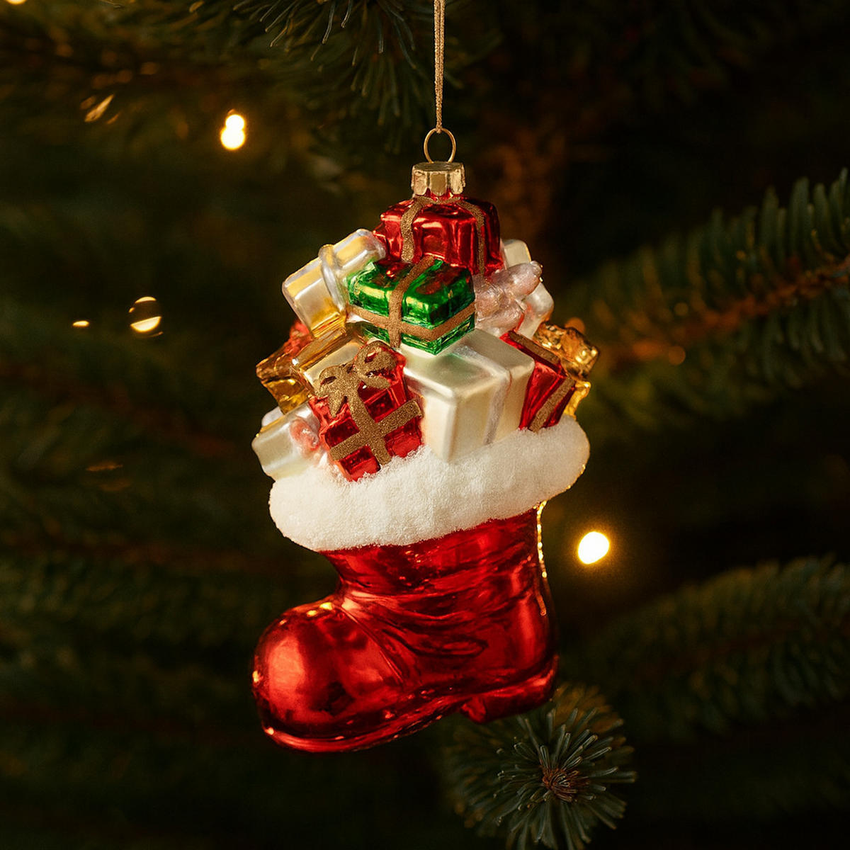 WEIHNACHTSKUGEL Glas SOKIS, 8x15 cm, Rot, Christbaumkugeln, Weihnachtsdeko Xmas, Christmas Deko - Rot, Glas (8/8/15cm) - home&you