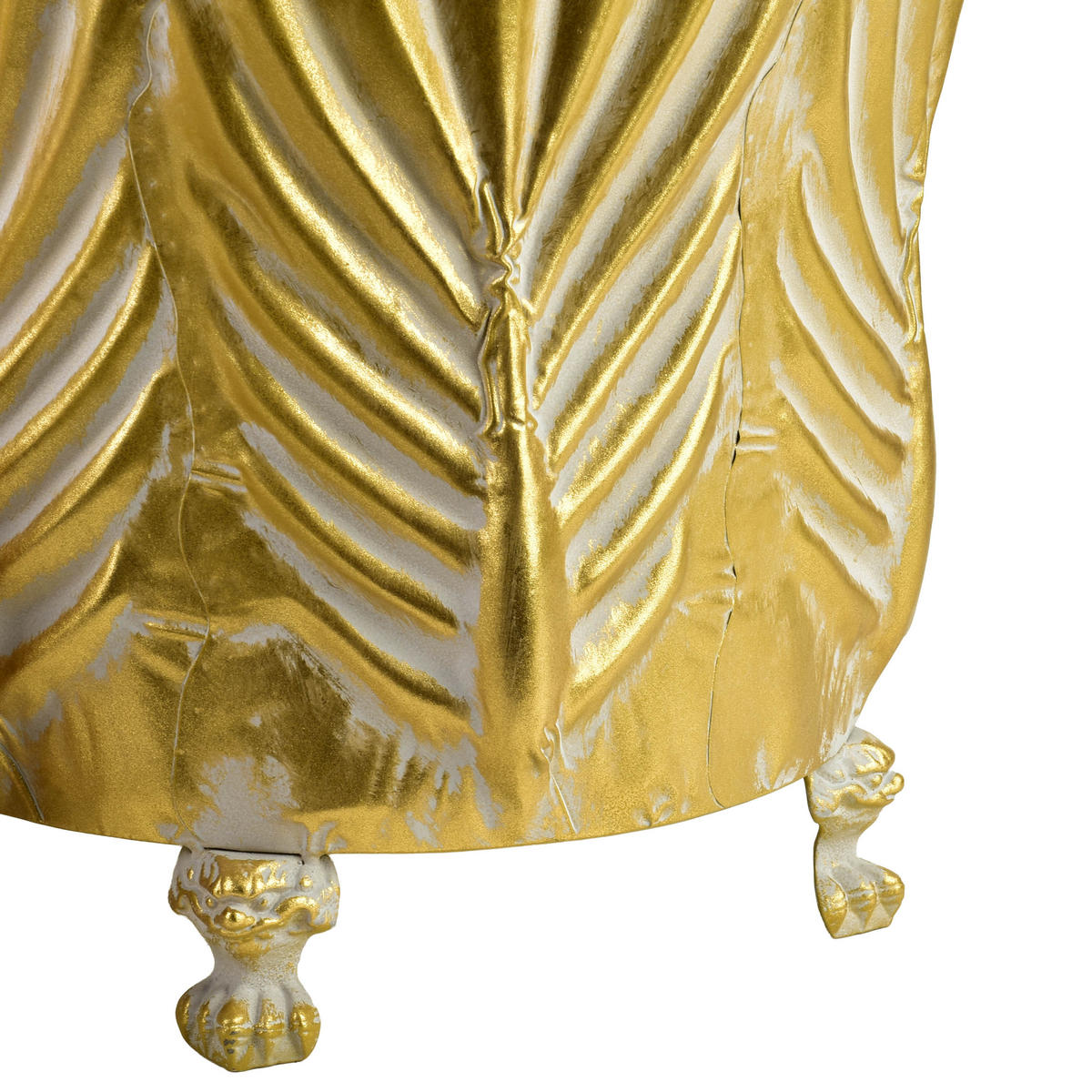 BLUMENTOPF Marina 3er Set Gold 47/47/42 cm Metall - Goldfarben, Metall (47/42/47cm) - Mondex