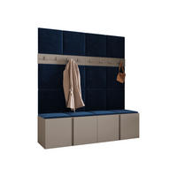 MOBILIER PENTRU HOL Orion V - albastru/cașmir, material plastic/compozit lemnos (168/186/46cm) - MIRJAN24