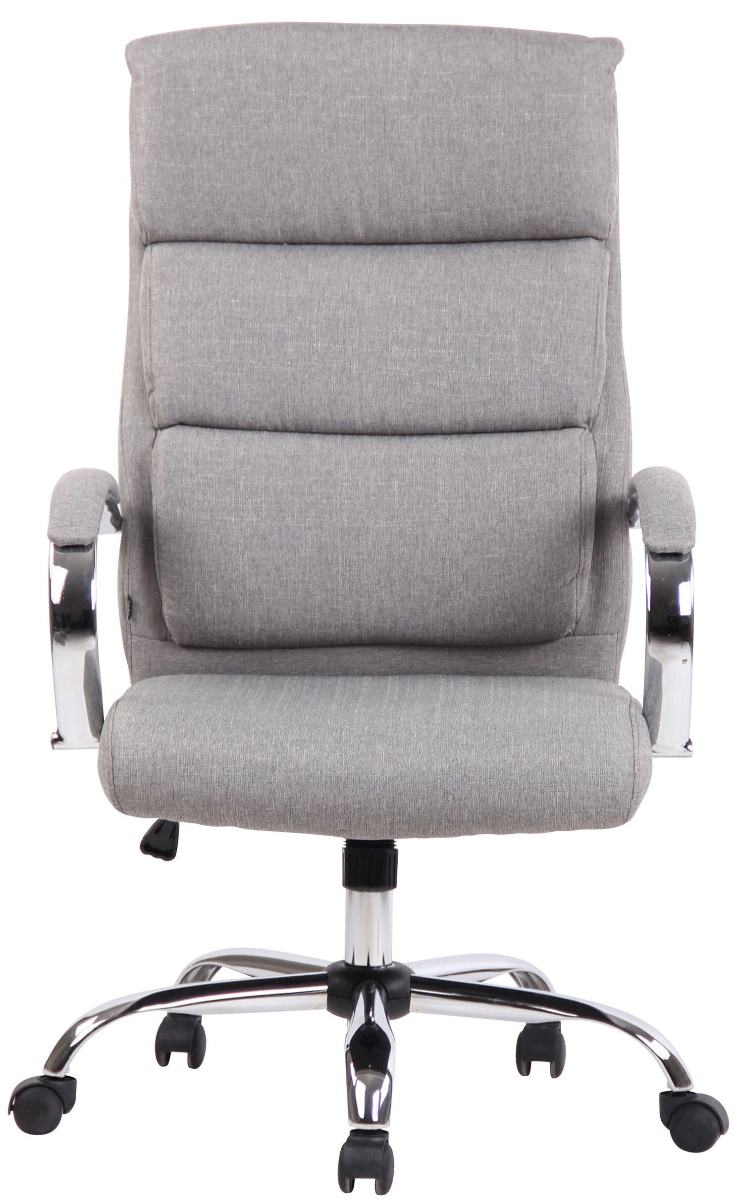 BÜROSTUHL Bradley, Stoff Grau - Grau, Textil/Metall (64/122/70cm) - TPFLiving