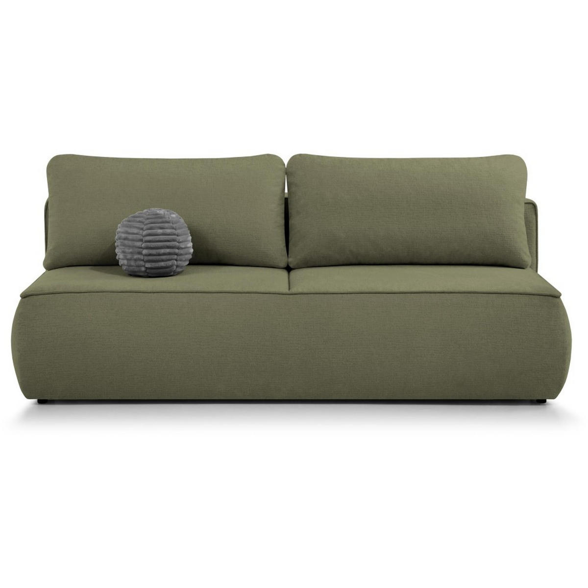 SCHLAFSOFA Darling 2-Sitzer, mit Bettkasten, Dunkelgrün - Dunkelgrün, Textil (210/92/100cm) - Beautysofa