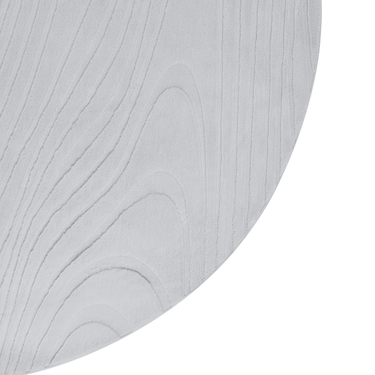 KUNSTFELLTEPPICH Hellgrau 160 cm Ontake - Hellgrau/Grau, Kunststoff (160/160cm) - Beliani