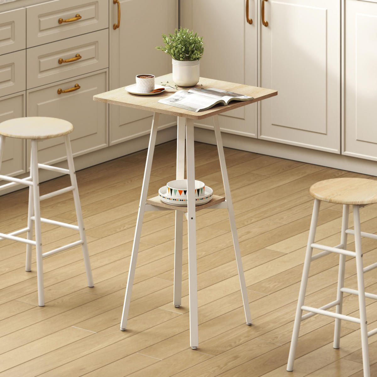 BARTISCH Naturholz 1 Stück - Beige, Metall (55/55/95cm) - GiPP