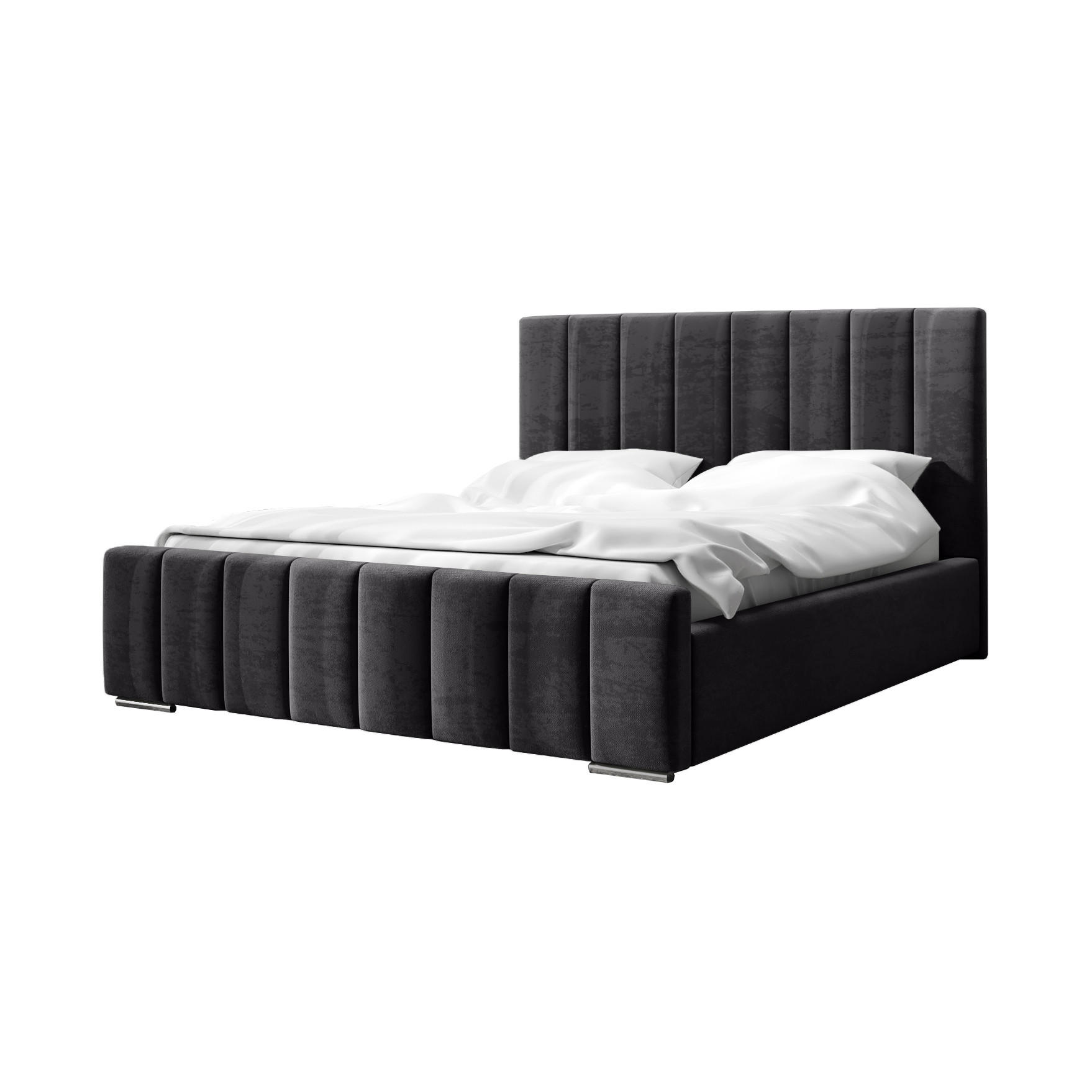 POLSTERBETT Doppelbett Gailes 140x200 cm Anthrazit - Anthrazit, Textil (140/200cm) - Fedve