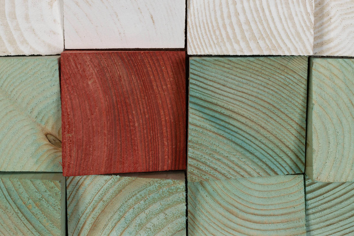 HOLZBILD Blau 75/75 cm - Blau, Holz (7/75cm) - KUNSTLOFT