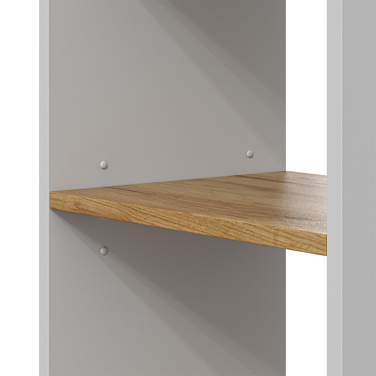 BÜCHERREGAL Tomy Weiß/Goldkraft Eiche 40 x 120 cm ,4 Fächer - Honigeiche/Weiß, Holzwerkstoff (40/120/30cm) - Vicco