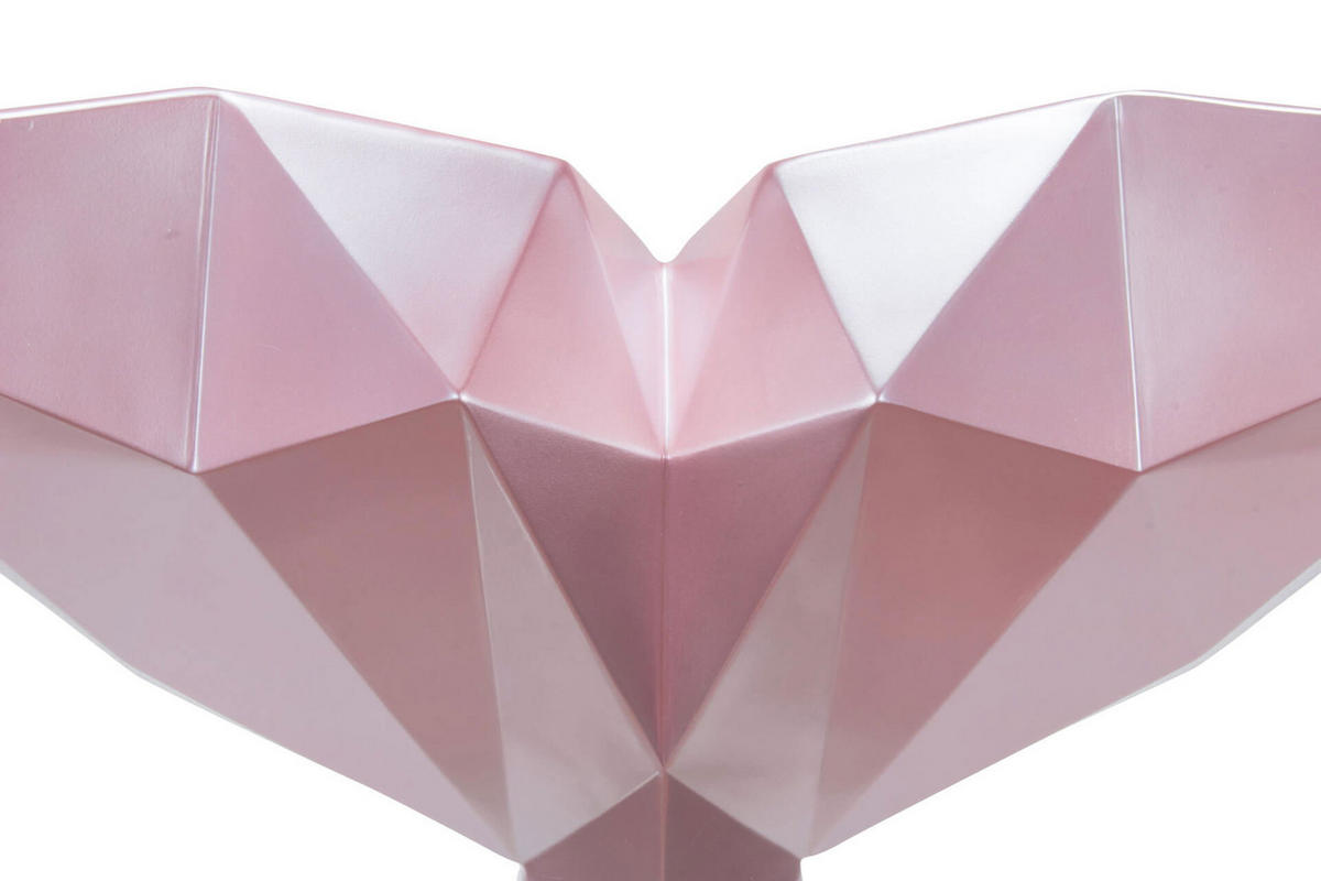 SKULPTUR Rosa 43/32 cm - Pink, Stein (1.66/32/38cm) - KUNSTLOFT