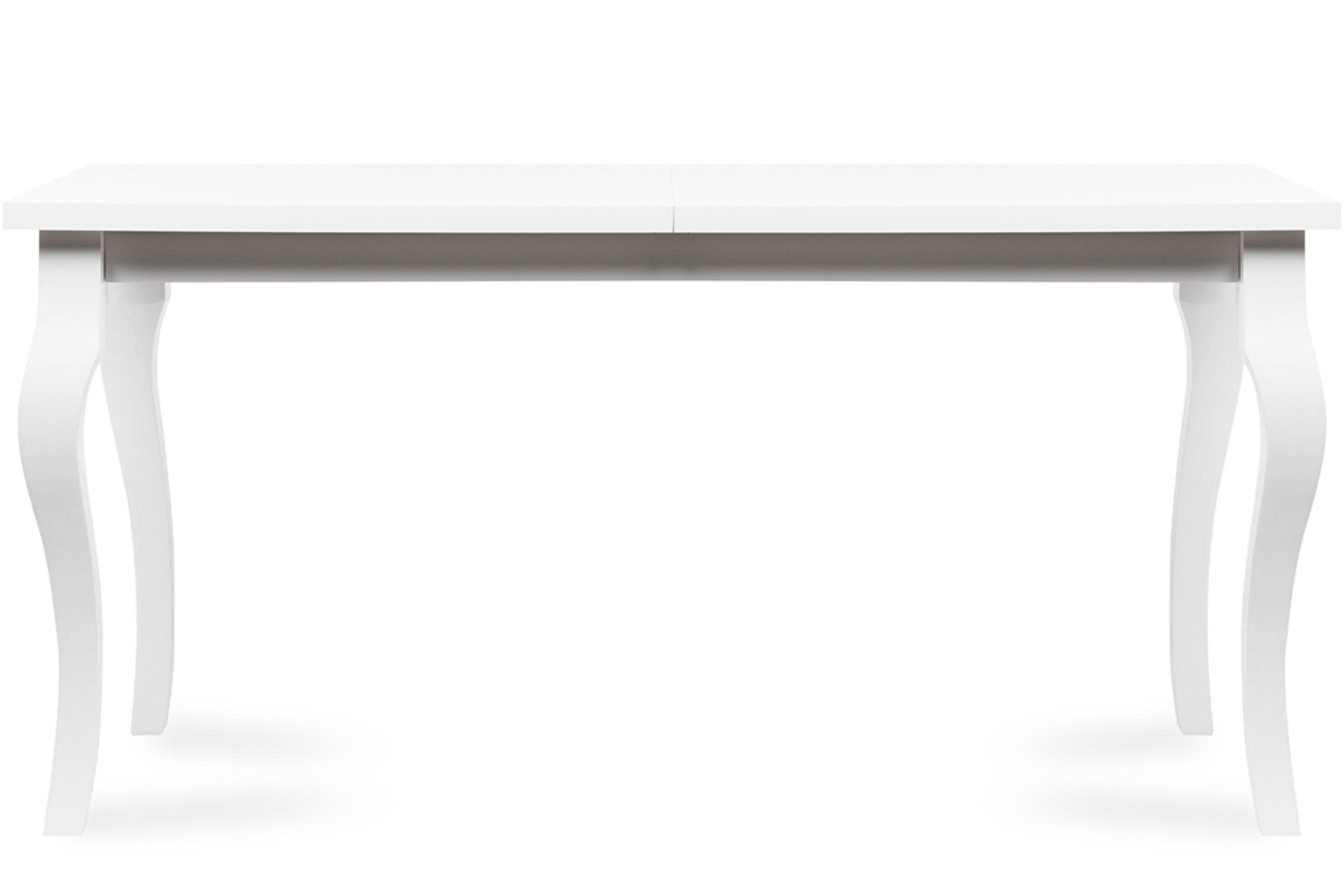 ESSTISCH CABIO ausziehbar bis 190cm, weiß - Weiß, Holz (150/77/80cm) - KONSIMO®