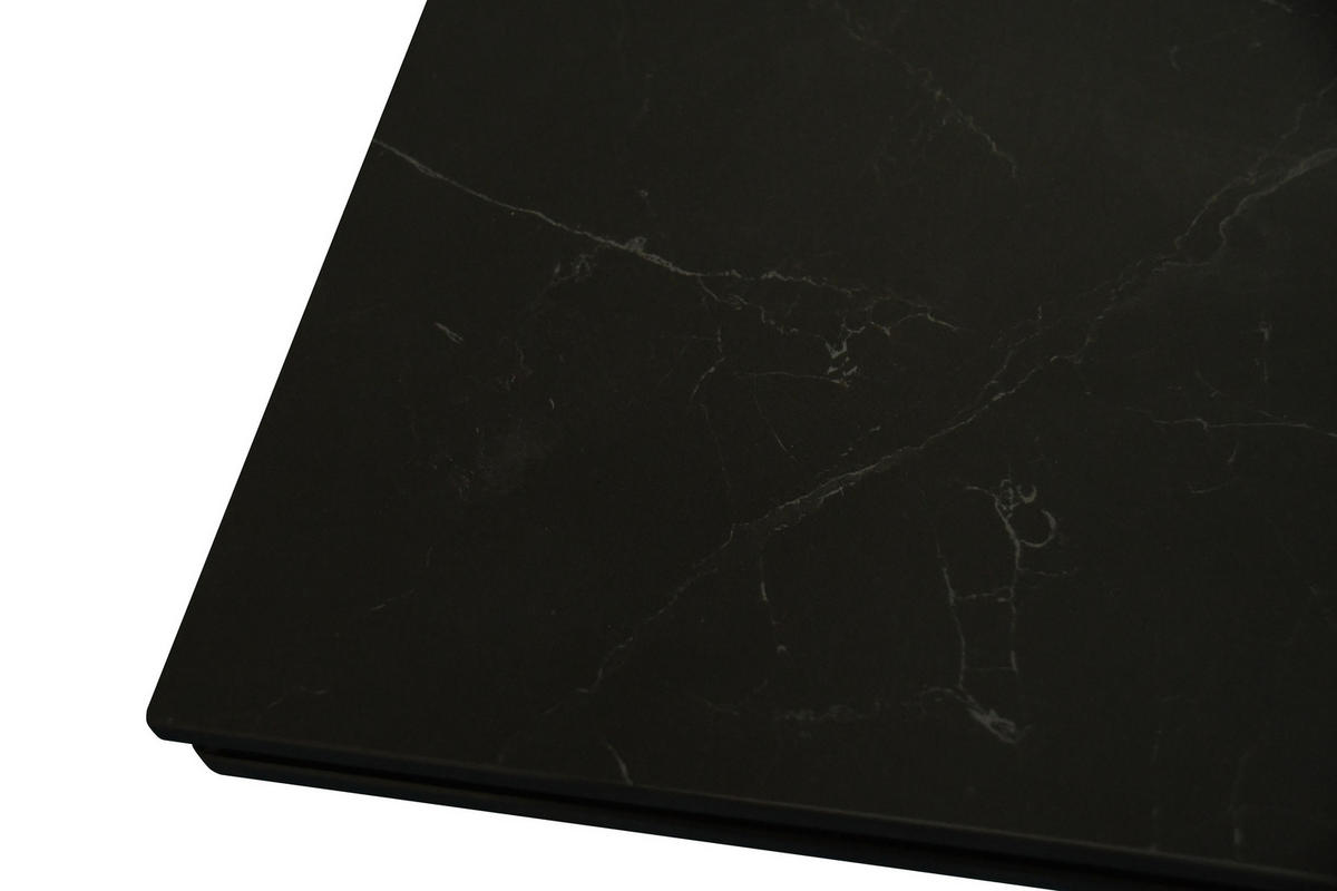 ESSTISCH MILLIE - Schwarz, Keramik (90/180/76cm) - SAM