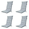 GARTENSTUHLKISSEN Trivia 123/50 cm 4er-Set - Grau, Textil (50/7/123cm) - Madison