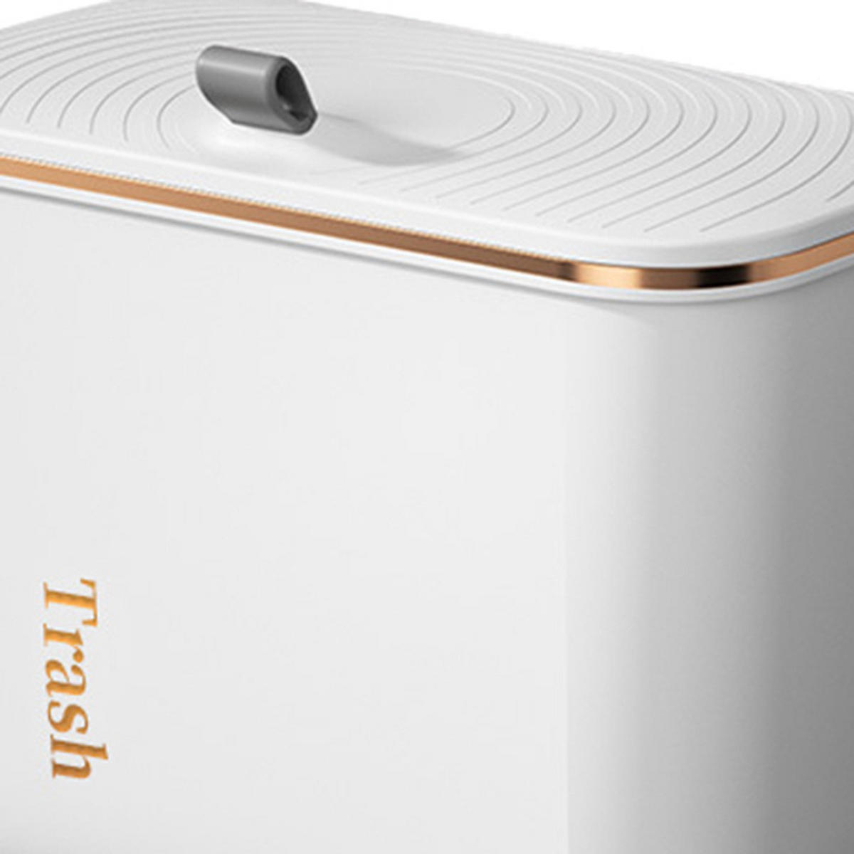 MÜLLEIMER 8L Mülltrennung Hängend Haken Kunststoff Weiß - Weiß, Kunststoff (26.6/22/14.8cm) - Livingandhome