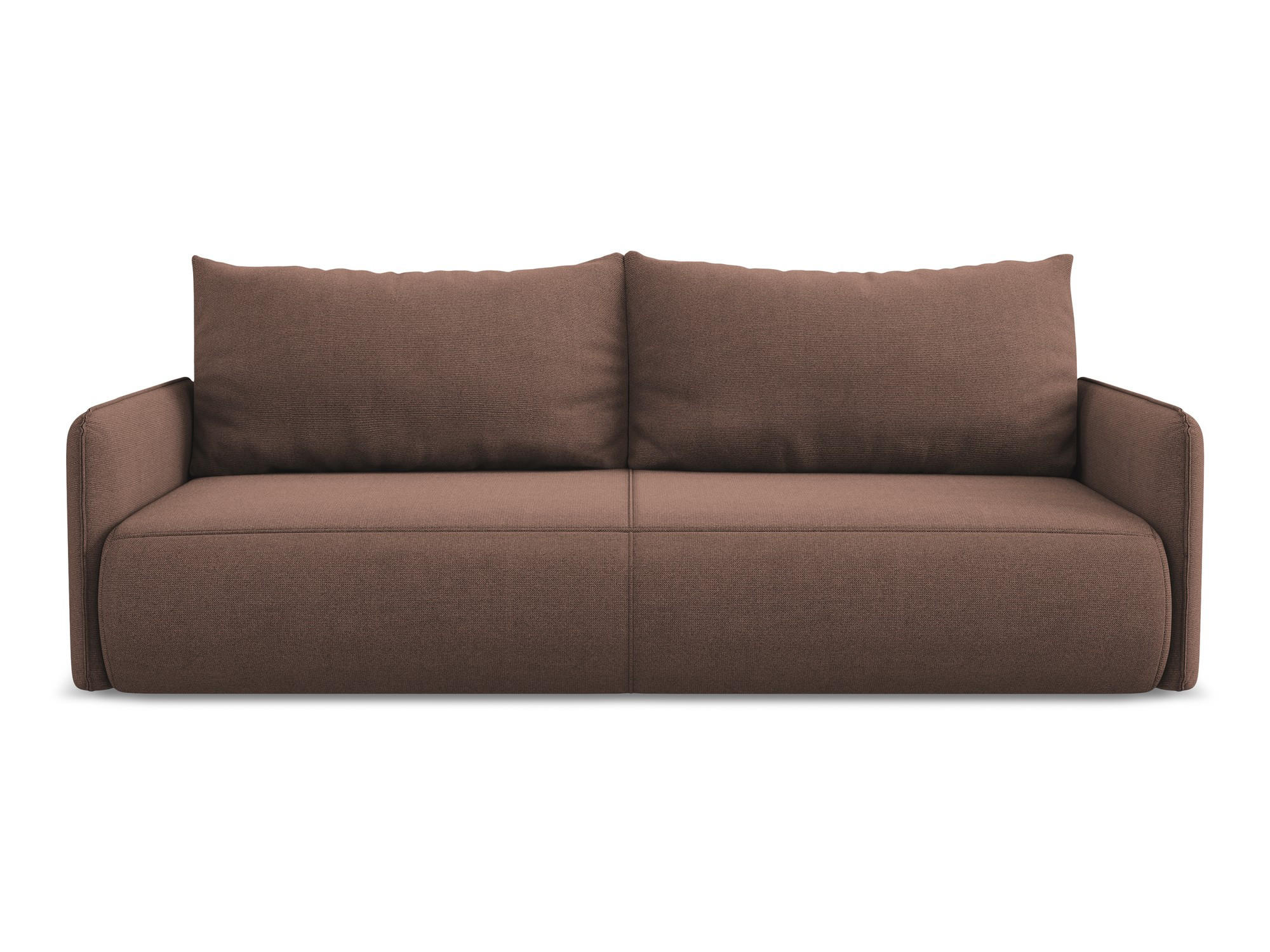 3-SITZER SOFA mit Schlaffunktion Strukturstoff Stoff Pink - Pink/Hellrosa, Kunststoff/Textil (216/86/105cm) - Makamii
