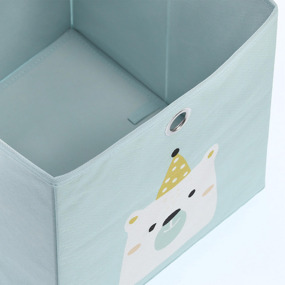AUFBEWAHRUNGSBOX Icebear, Vlies - Mint - Mintgrün, Textil (28/28cm) - Zeller Present