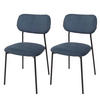 ESSZIMMERSTUHL Blau 2er-Set - Blau, Textil (44/83/52cm) - MCW