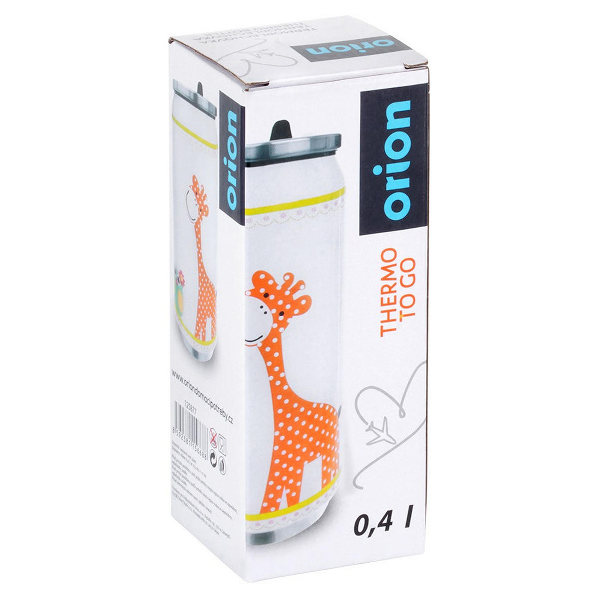 THERMOBECHER Dose Giraffe 400 ml Mehrfarbig - Multicolor, Metall (0.4L) - Orion 