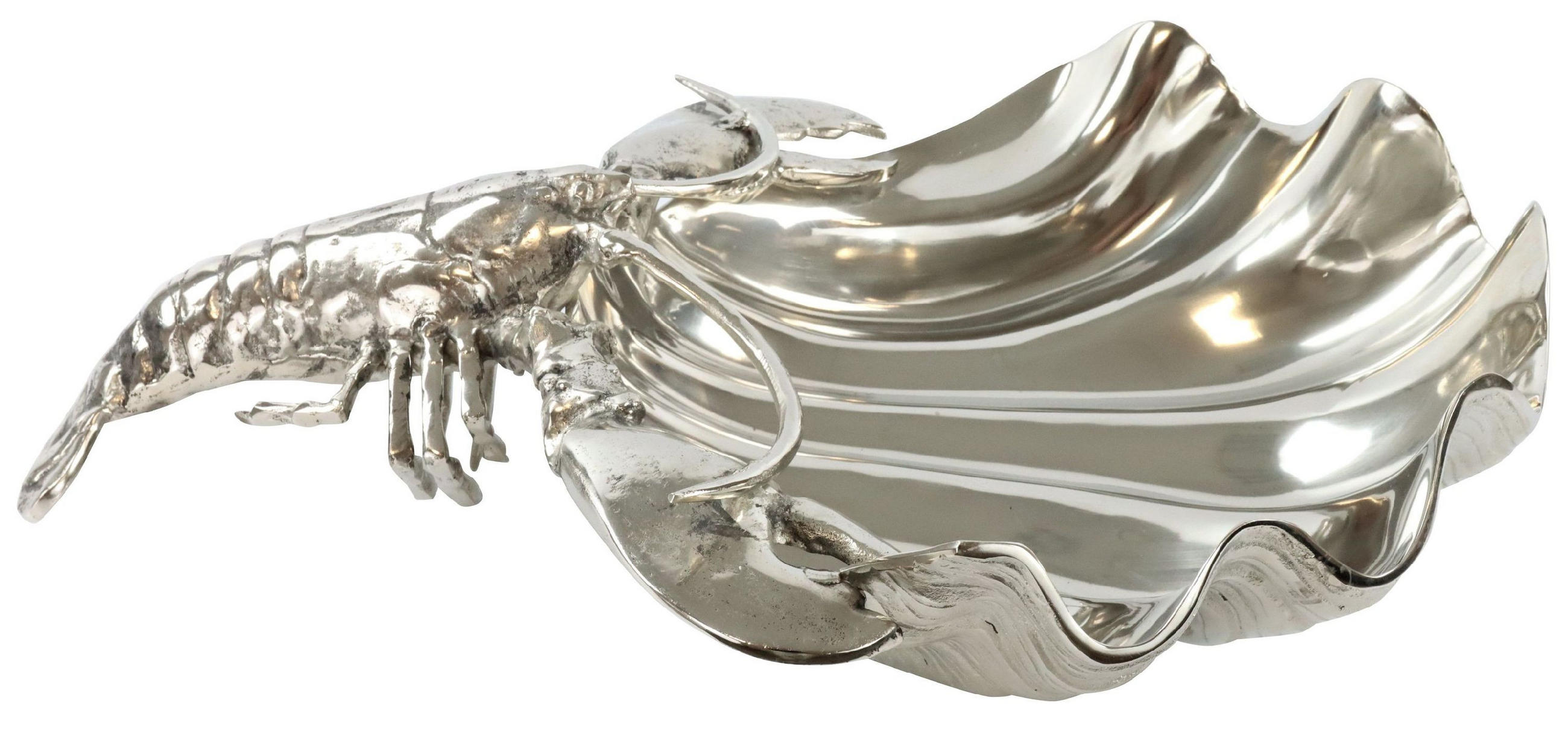 Furnaro Muschelschale Silber 62x14.5x43 cm