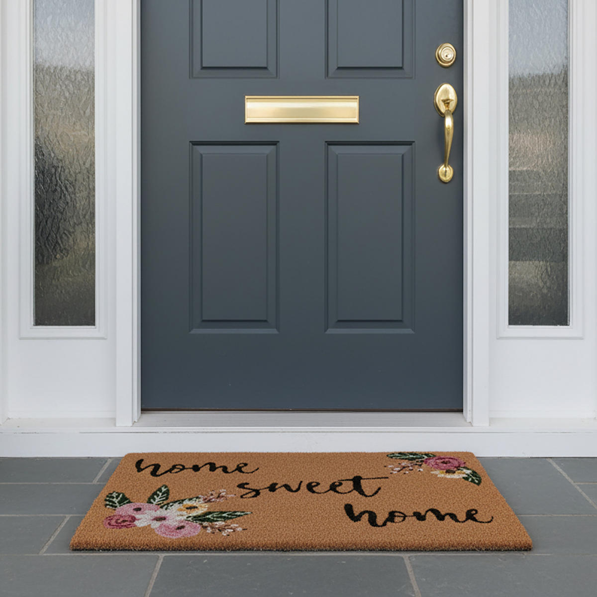 FUSSMATTE - Multicolor, Kunststoff/Textil (60/40cm) - Relaxdays