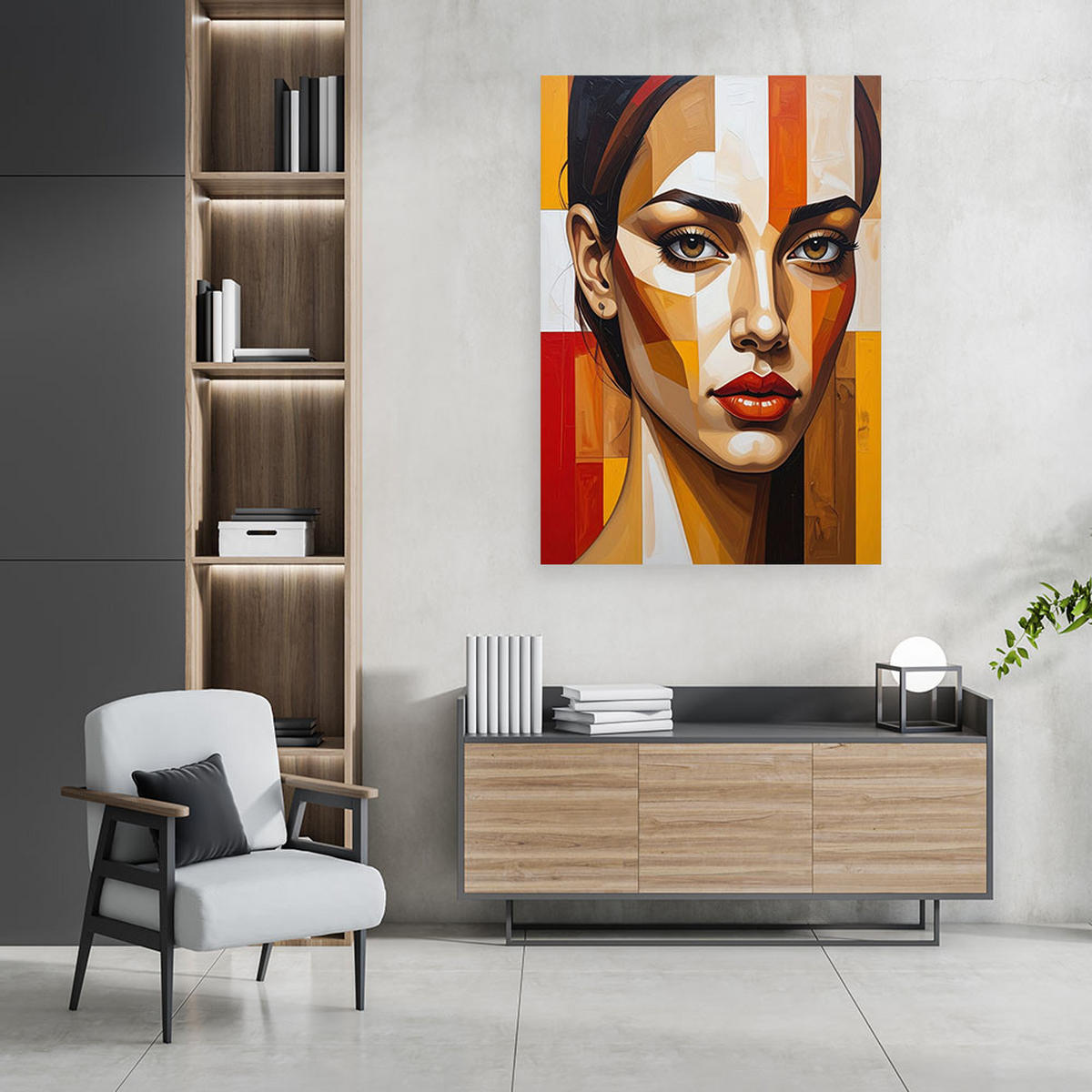 LEINWANDBILD Menschen & Charaktere 80x120cm - Multicolor, Textil (80/120cm) - Feeby