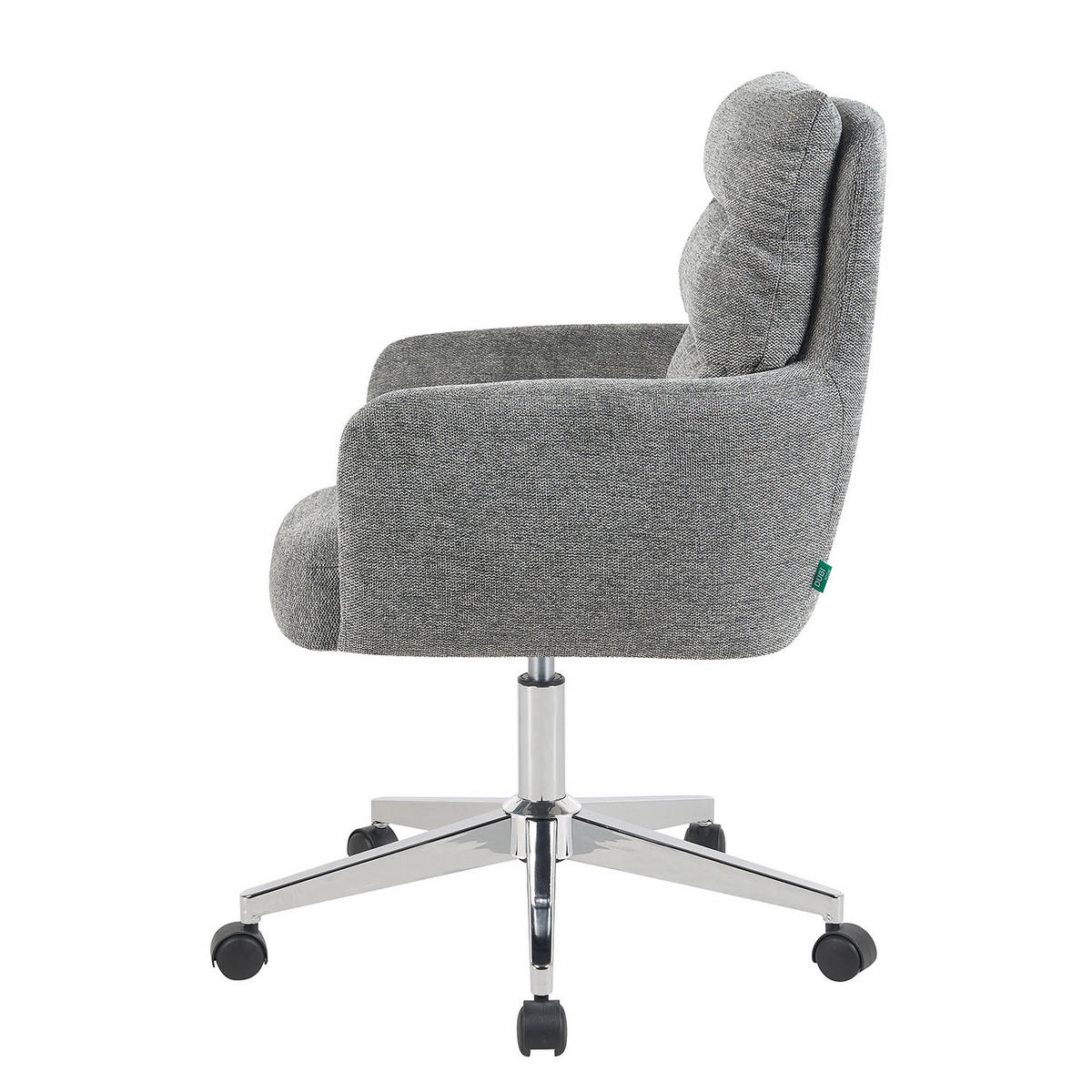 BÜROSTUHL Mika-Svenja - Chromfarben/Grau, Textil/Metall (59/91/66cm) - DUBI Möbel