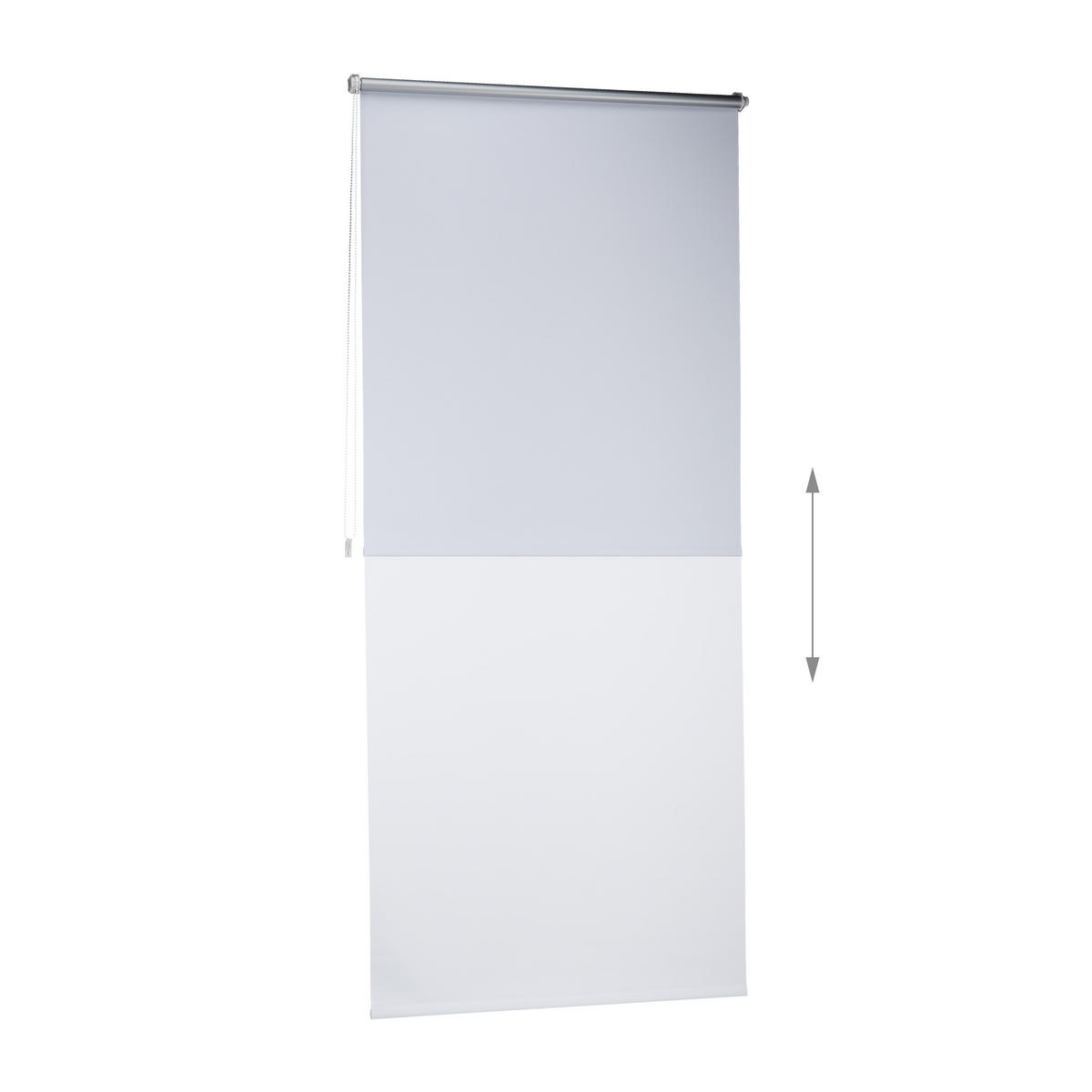 VERDUNKLUNGSROLLO - Weiß, Kunststoff/Textil (90/210/3.5cm) - Relaxdays
