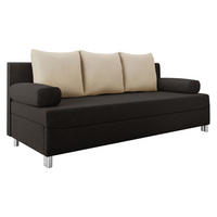 SCHLAFSOFA Dover - Chromfarben/Braun, Holz/Kunststoff (192/86/80cm) - MIRJAN24