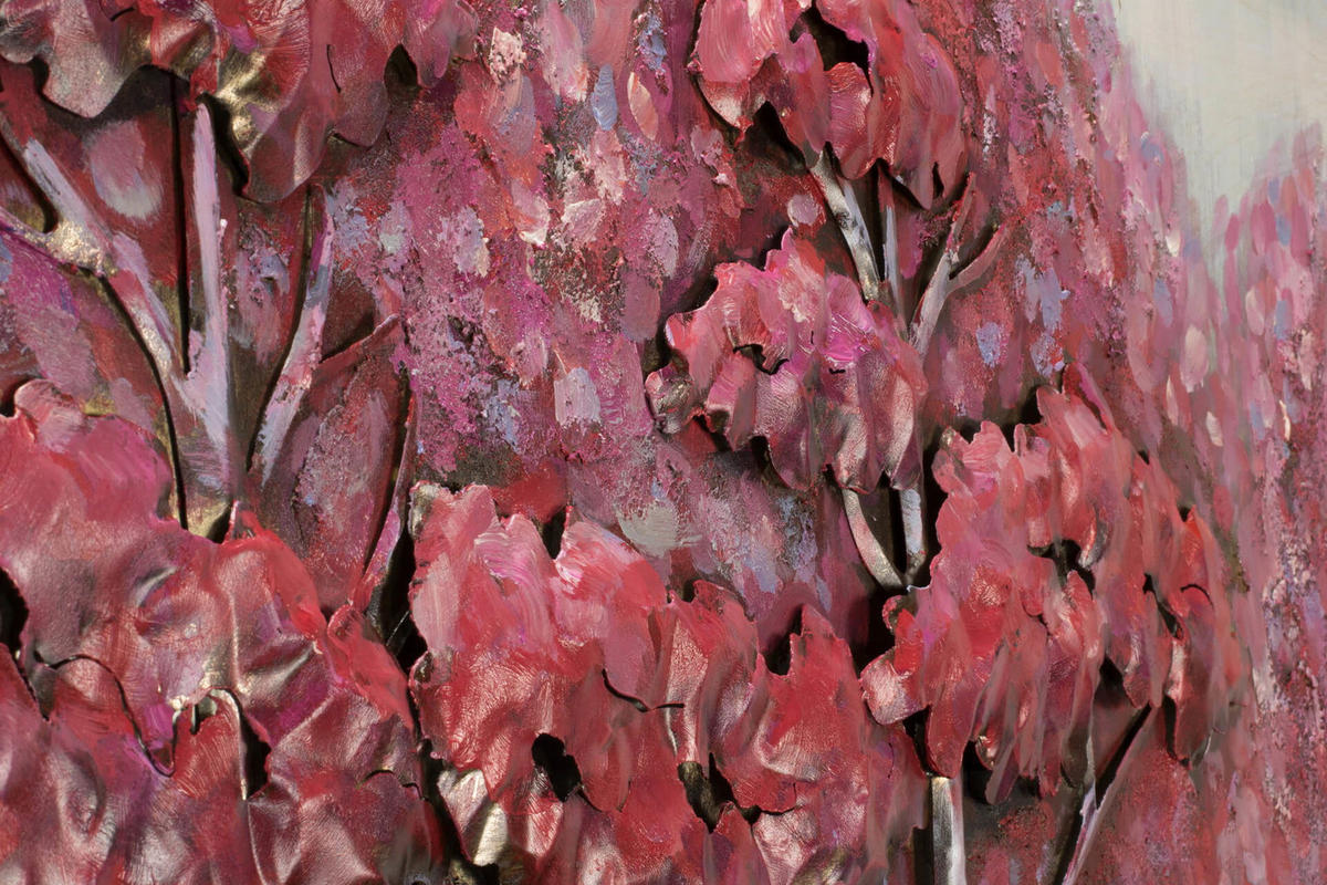 METALLBILD Pink 100/70 cm - Pink, Metall (5.7/70cm) - KUNSTLOFT