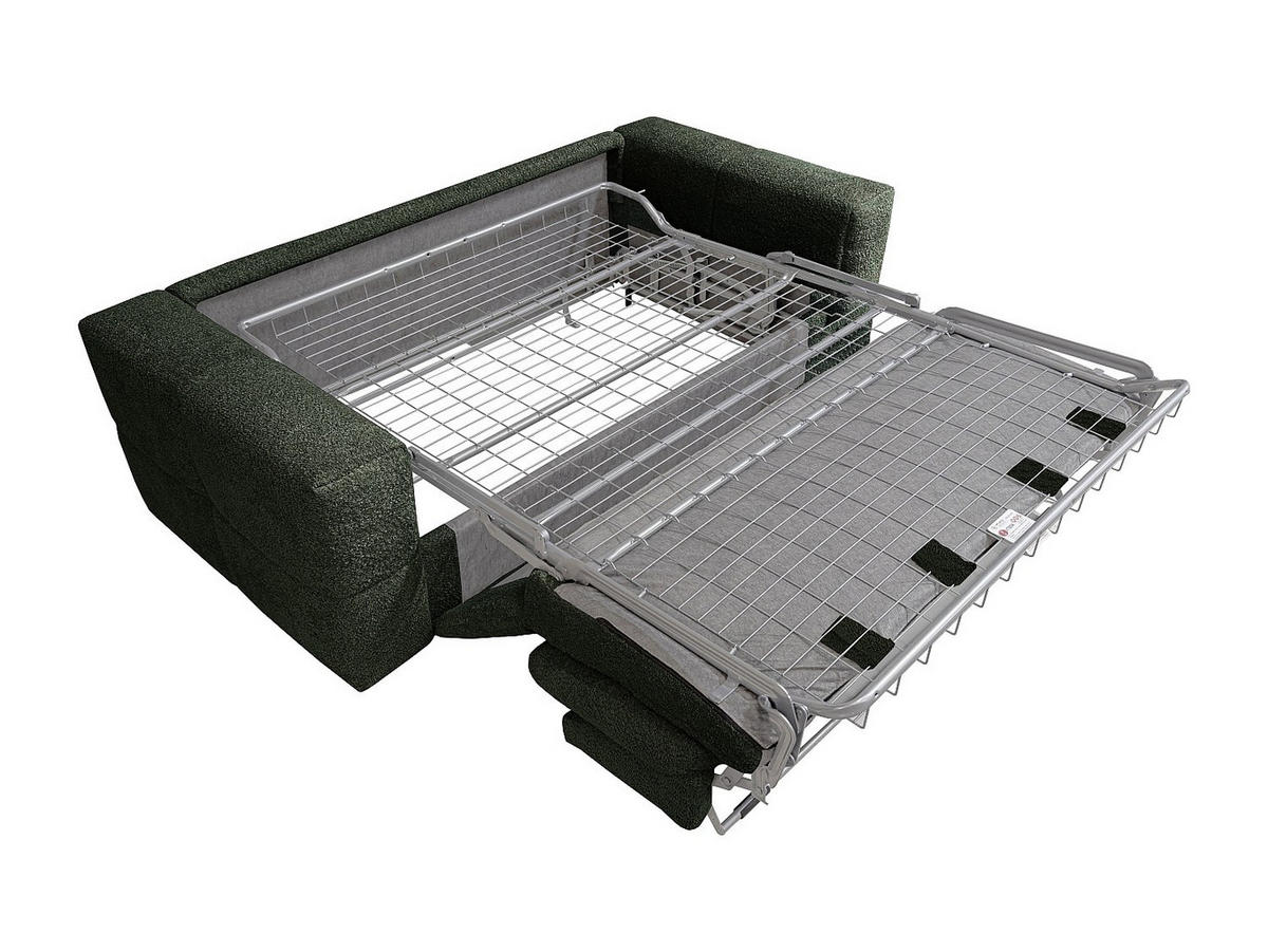 SCHLAFSOFA - 4 Personen-Sitzer - Stoff - Grün - - Grün, Textil (235/90/105cm) - Vente-Unique