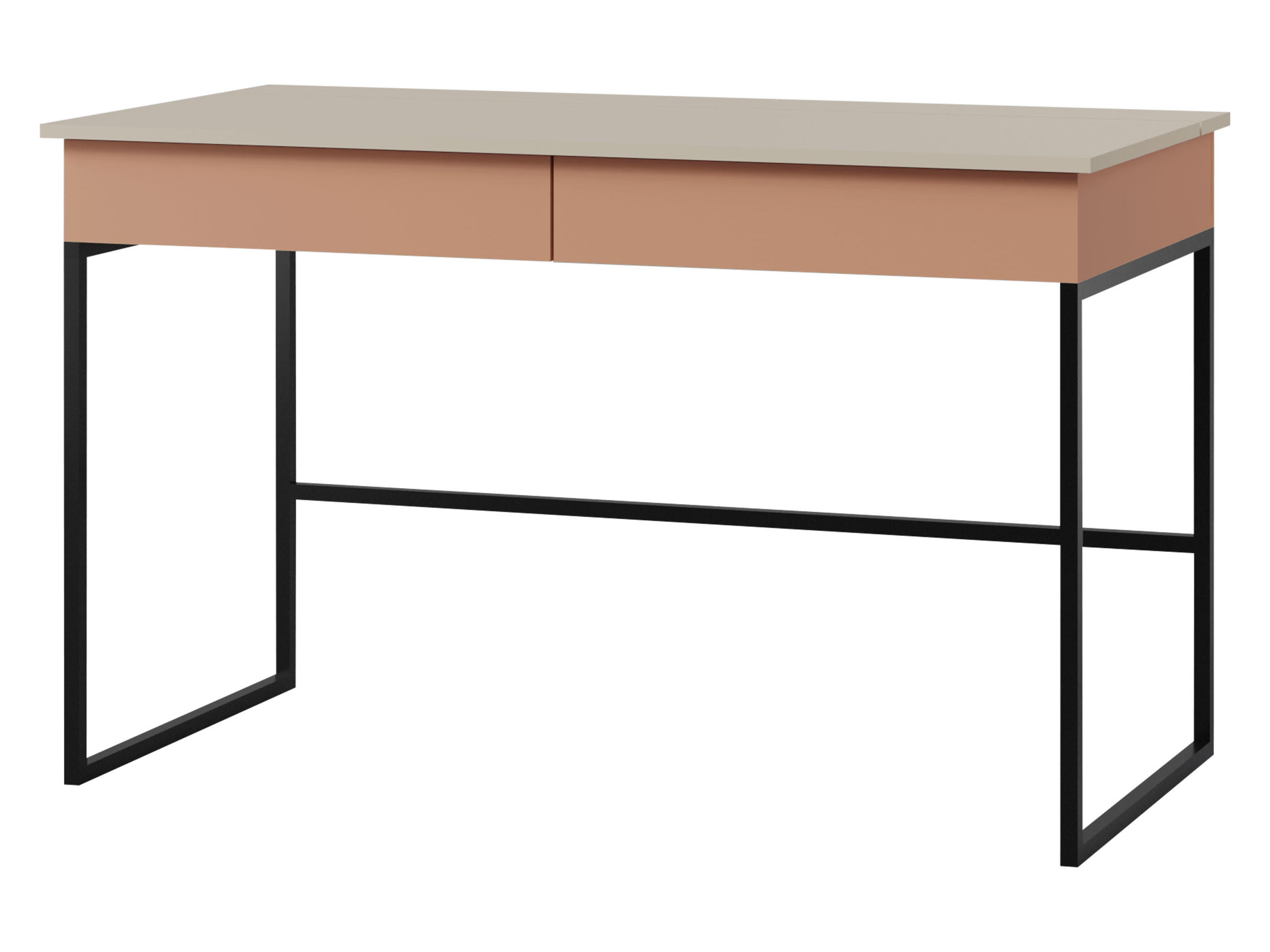 SCHREIBTISCH Lorin LO10 - Kaschmir/Rosa, Holzwerkstoff (60/125/76cm) - MIRJAN24