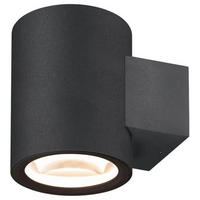 WANDLEUCHTE Oculus Schwarz - Transparent/Schwarz, Metall (4.5/9/4.5cm) - SLV