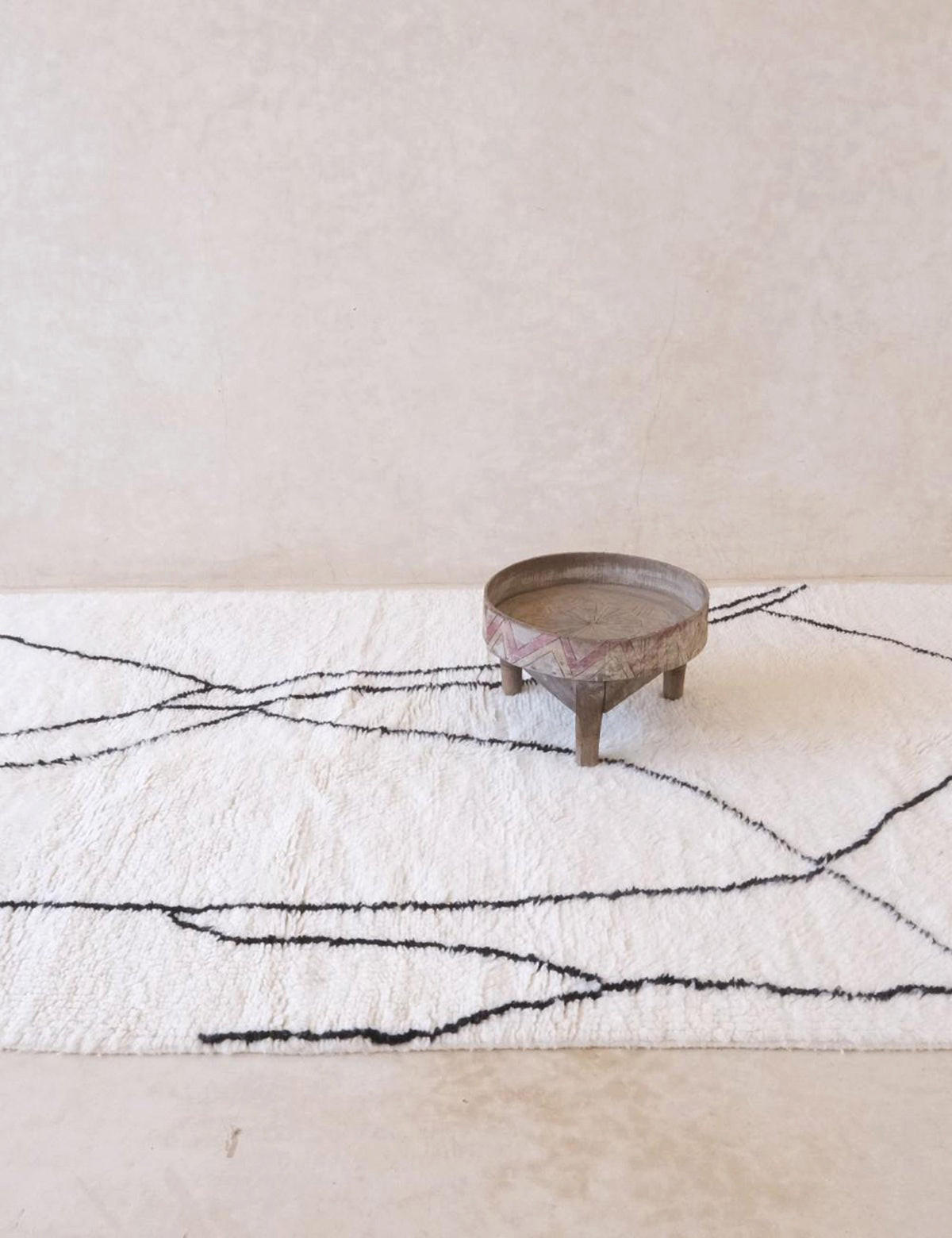 TEPPICH nordafrikanisch elegant 165x 265 cm - Weiß, Naturmaterialien (165/265cm) - AFK Living