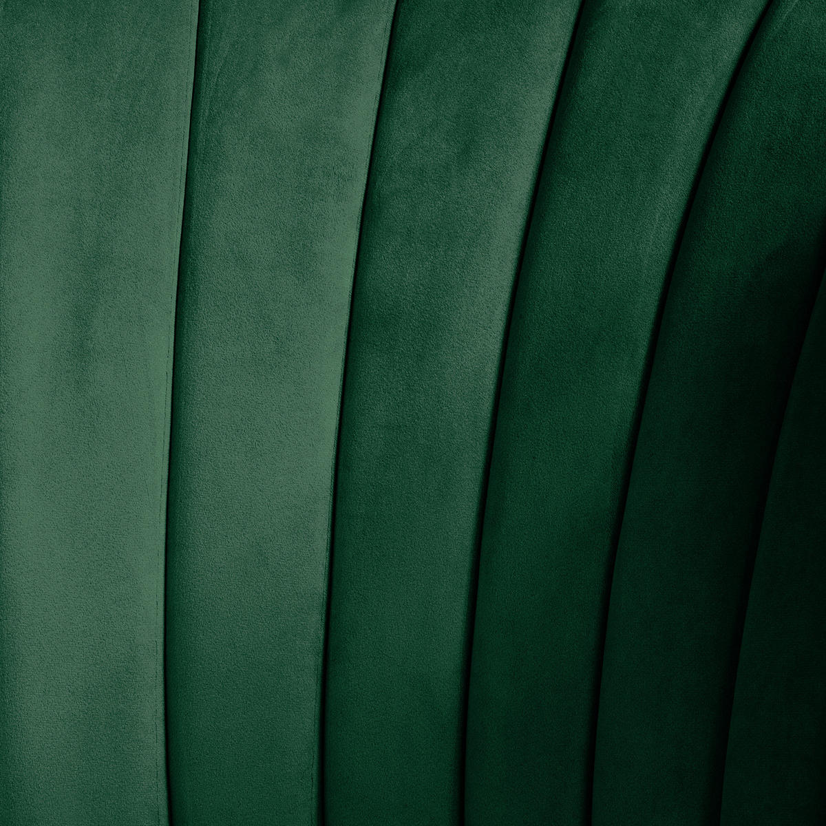 SESSEL - Samt - Dunkelgrün/Braun, Birkenholz/Textil (61/81/66cm) - home24