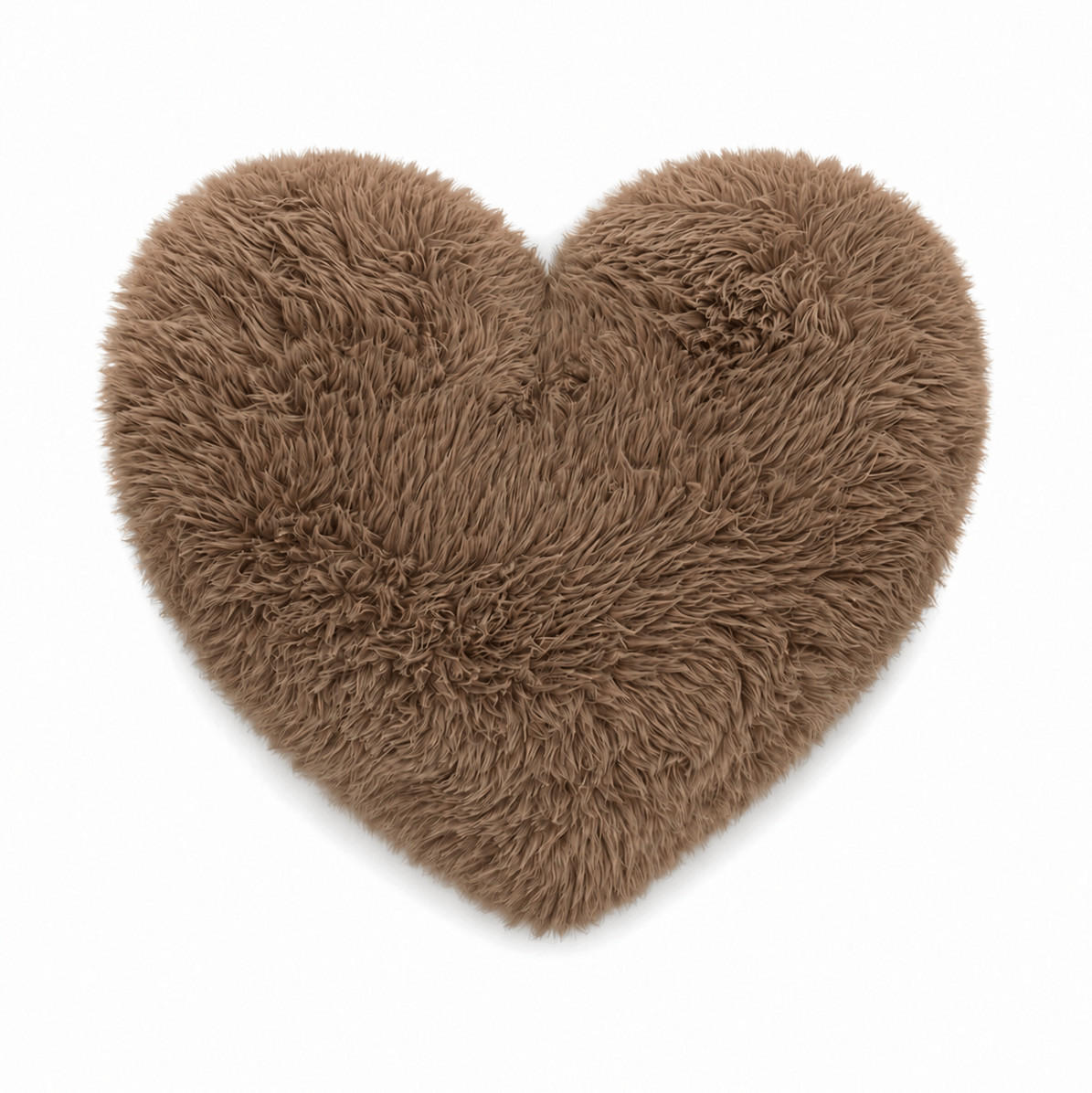 HERZKISSEN Mammoth flauschig - Braun, Textil (40/40cm) - MeowBaby