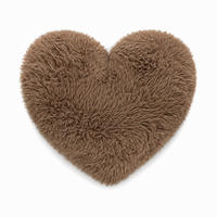 HERZKISSEN Mammoth flauschig - Braun, Textil (40/40cm) - MeowBaby
