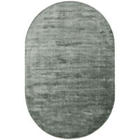 VISKOSETEPPICH OVAL Nela Hellgrün 150x230 cm - Hellgrün, Textil (150/1cm) - KUNSTLOFT
