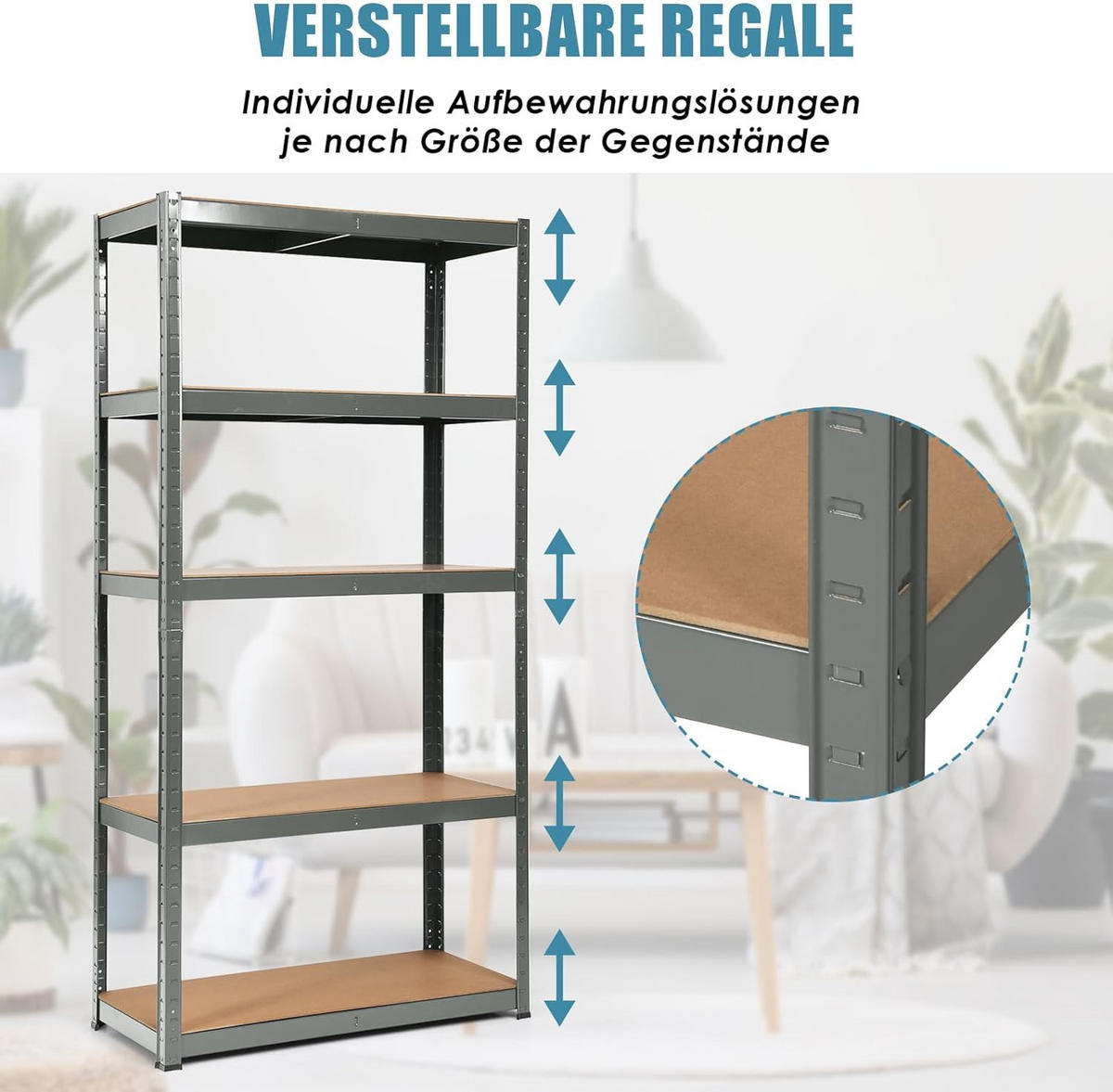 LAGERHYLLOR Grå - Grå, Trä (90/180/40cm) - COSTWAY